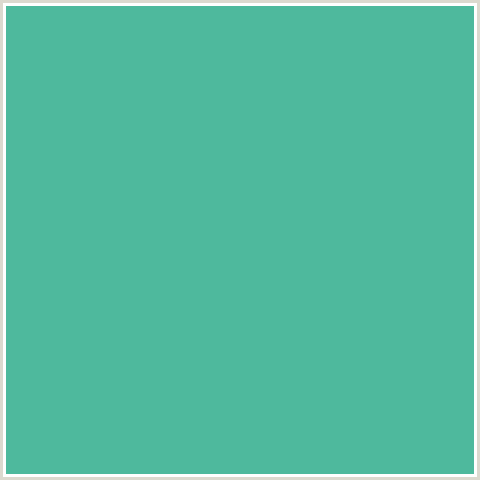 4EB99D Hex Color Image (BLUE GREEN, PUERTO RICO)
