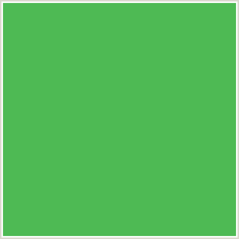 4EBA54 Hex Color Image (CHATEAU GREEN, GREEN)