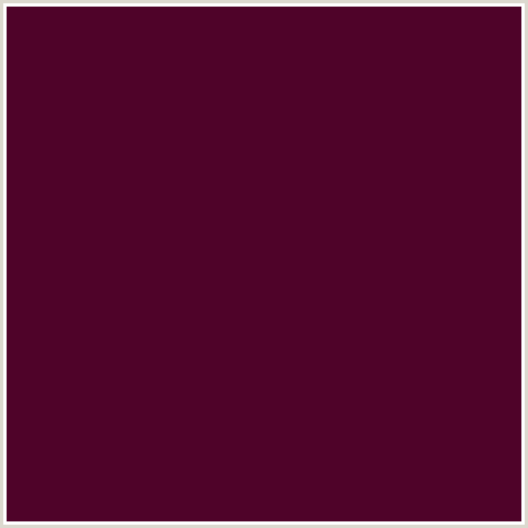 4F0329 Hex Color Image (BAROSSA, DEEP PINK, FUCHSIA, FUSCHIA, HOT PINK, MAGENTA)