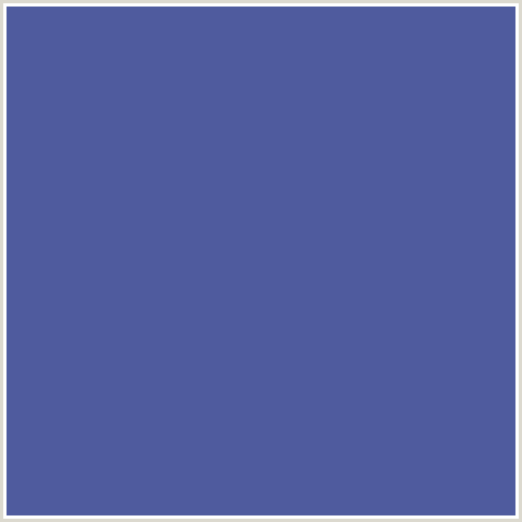 4F5B9E Hex Color Image (BLUE, KASHMIR BLUE)