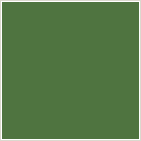 4F7440 Hex Color Image (FERN GREEN, GREEN)