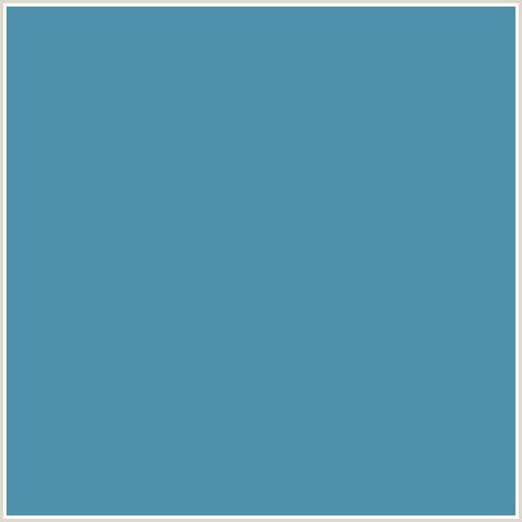 4F90AC Hex Color Image (HIPPIE BLUE, LIGHT BLUE, TEAL)