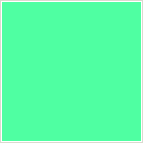 4FFFA2 Hex Color Image (GREEN BLUE)