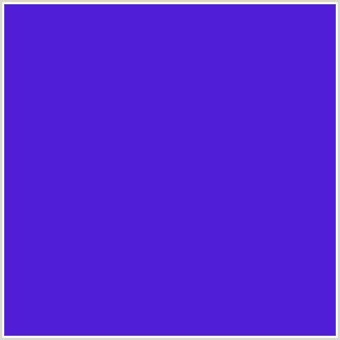 501FD6 Hex Color Image (BLUE VIOLET, PURPLE HEART)