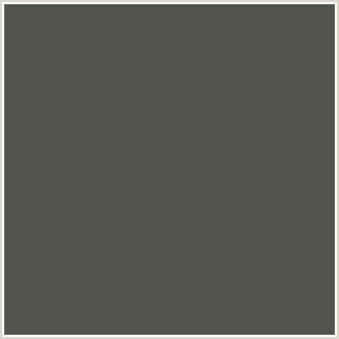 51554C Hex Color Image (FUSCOUS GRAY, GREEN YELLOW)