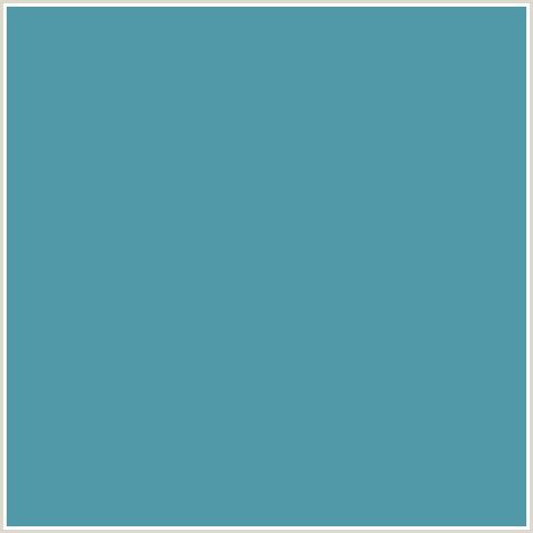 5199A8 Hex Color Image (HIPPIE BLUE, LIGHT BLUE, TEAL)