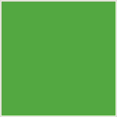 51A83F Hex Color Image (APPLE, GREEN)