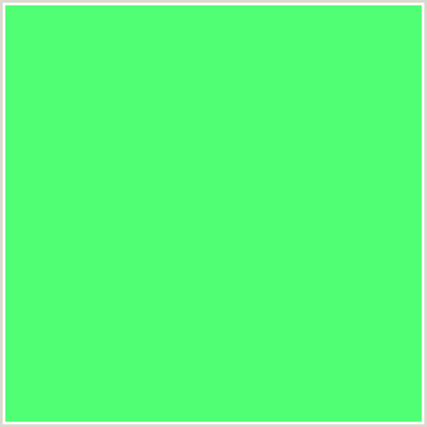 51FF75 Hex Color Image (GREEN)