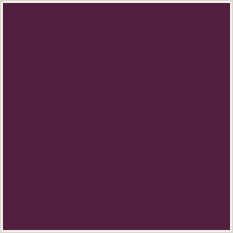 521E3E Hex Color Image (DEEP PINK, FUCHSIA, FUSCHIA, HOT PINK, MAGENTA, WINE BERRY)