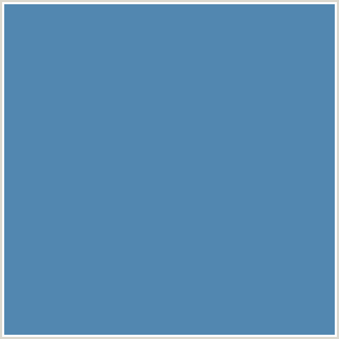 5287B0 Hex Color Image (BLUE, HIPPIE BLUE)