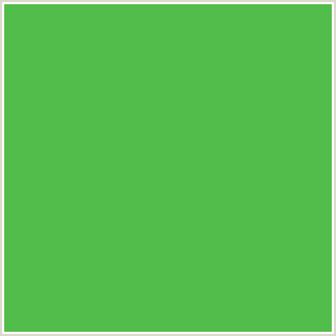 52BD4A Hex Color Image (APPLE, GREEN)