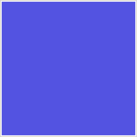 5353E1 Hex Color Image (BLUE, ROYAL BLUE)