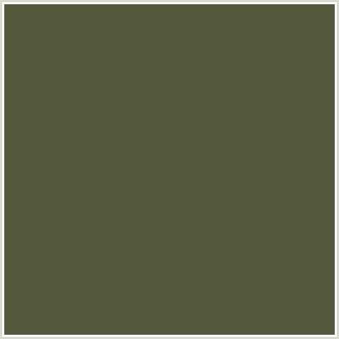 535A3E Hex Color Image (GREEN YELLOW, HEMLOCK)