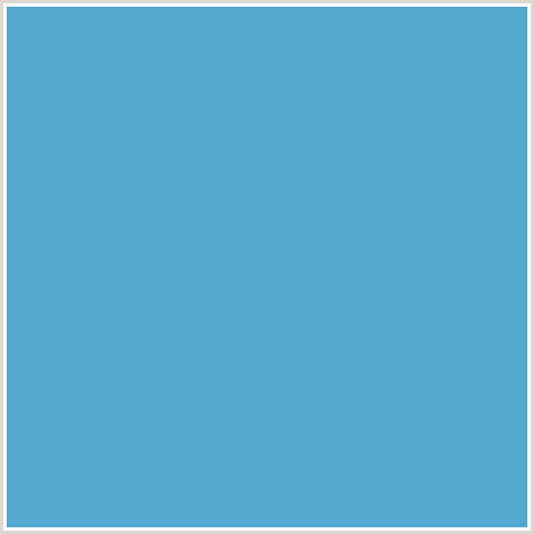 53A9CF Hex Color Image (LIGHT BLUE, SHAKESPEARE)