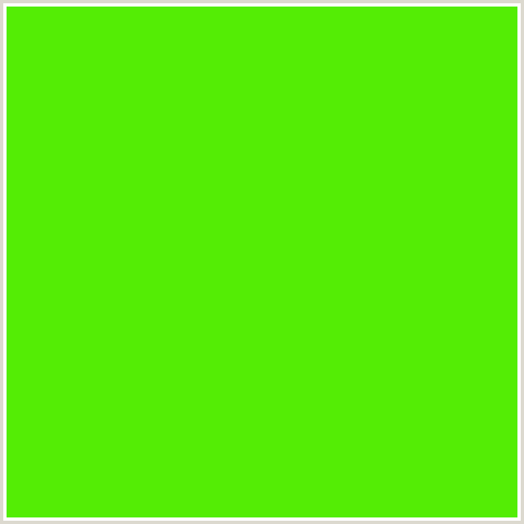 54ED05 Hex Color Image (BRIGHT GREEN, GREEN)
