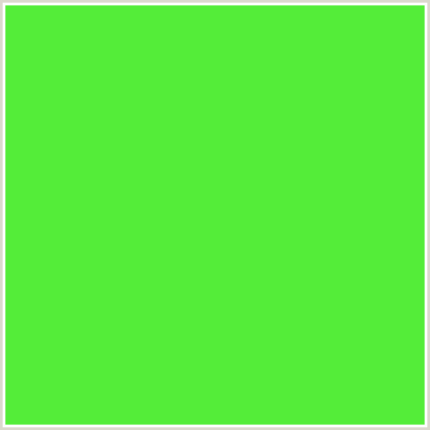 54ED39 Hex Color Image (GREEN)