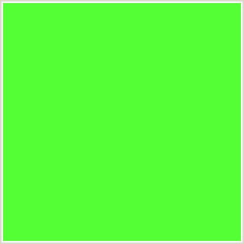 54FF36 Hex Color Image (GREEN)