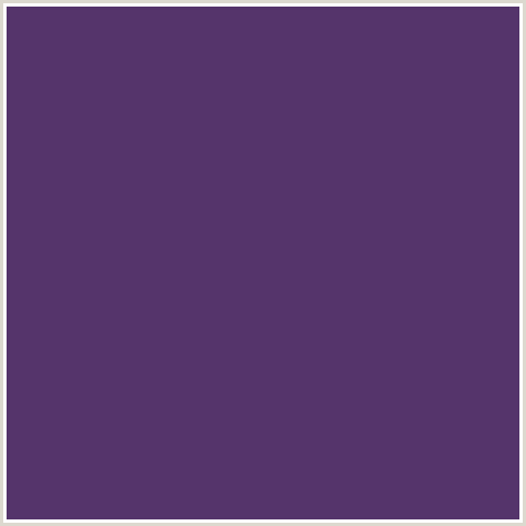 55346B Hex Color Image (BOSSANOVA, VIOLET BLUE)