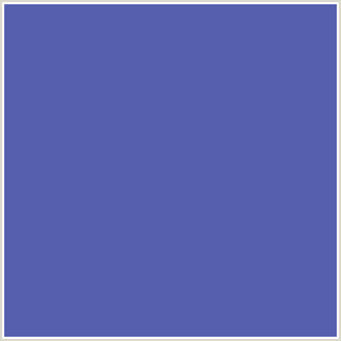 555FAE Hex Color Image (BLUE, BLUE VIOLET)