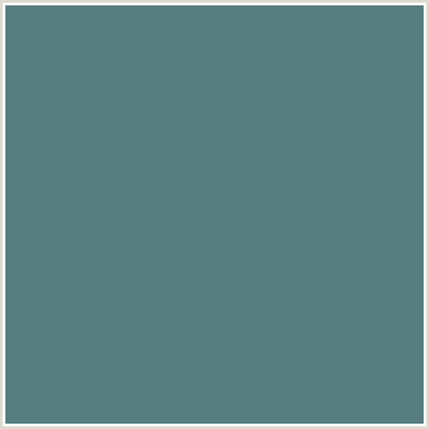 557C7E Hex Color Image (CUTTY SARK, LIGHT BLUE)