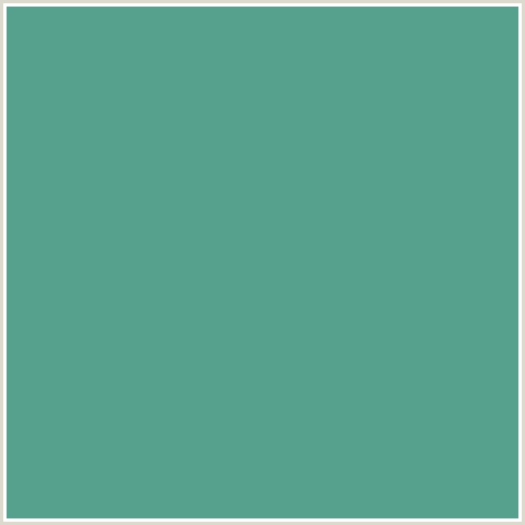 55A18E Hex Color Image (BLUE GREEN, BREAKER BAY)