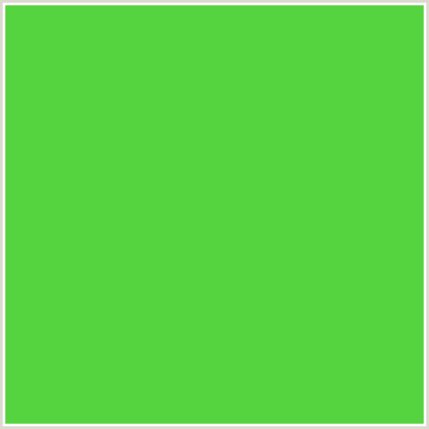 55D43F Hex Color Image (EMERALD, GREEN)