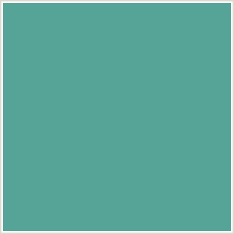 56A397 Hex Color Image (BLUE GREEN, BREAKER BAY)