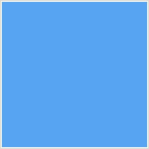 56A4F2 Hex Color Image (BLUE, CORNFLOWER BLUE)