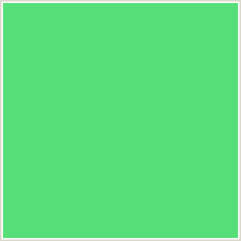 56DE79 Hex Color Image (GREEN, PASTEL GREEN)