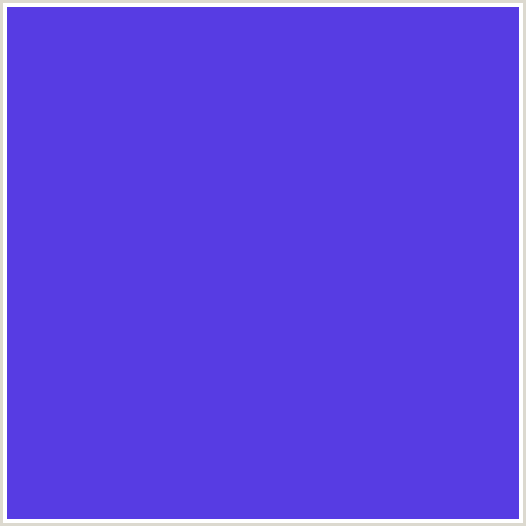 573CE3 Hex Color Image (BLUE VIOLET, ROYAL BLUE)