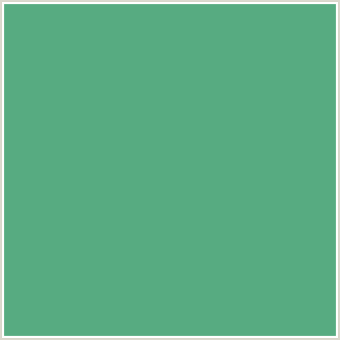 57AB81 Hex Color Image (AQUA FOREST, GREEN BLUE)