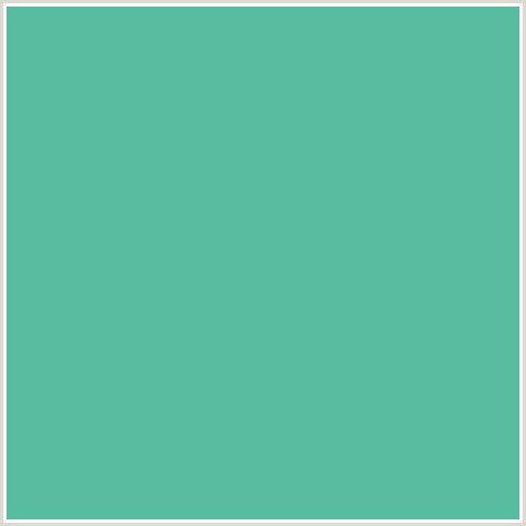 57BD9E Hex Color Image (BLUE GREEN, TRADEWIND)