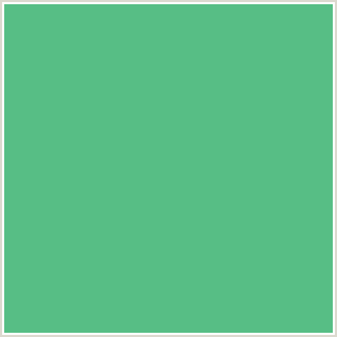 57BE85 Hex Color Image (EMERALD, GREEN BLUE)