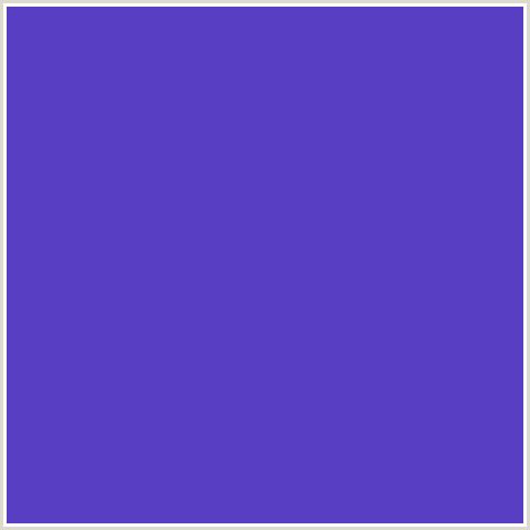 583EC2 Hex Color Image (BLUE VIOLET, PURPLE HEART)