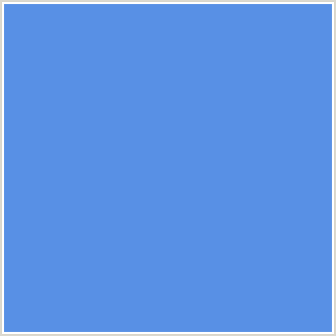 5890E5 Hex Color Image (BLUE, CORNFLOWER BLUE)