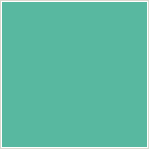 58B8A0 Hex Color Image (BLUE GREEN, TRADEWIND)