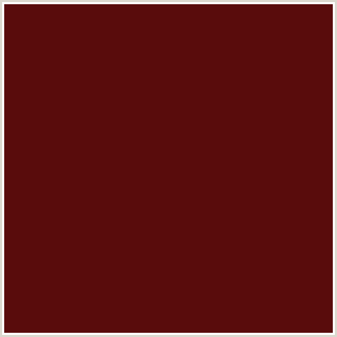 590C0C Hex Color Image (MAROON OAK, RED)