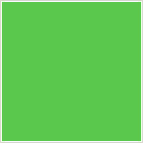 5AC74D Hex Color Image (GREEN, MANTIS)