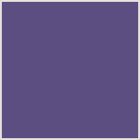 5B4D7E Hex Color Image (BLUE VIOLET, MULLED WINE)