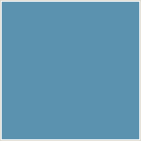 5B92AF Hex Color Image (BLUE, HIPPIE BLUE)