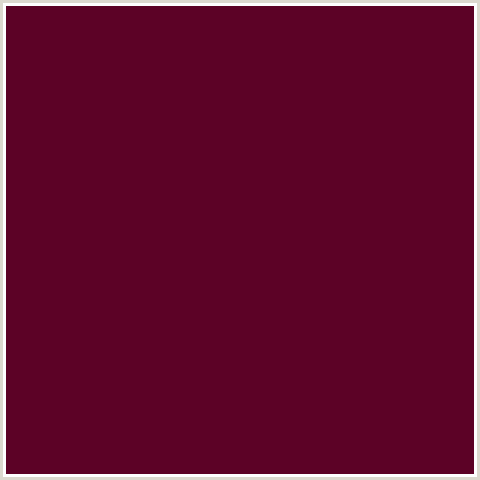 5C0226 Hex Color Image (BORDEAUX, RED)