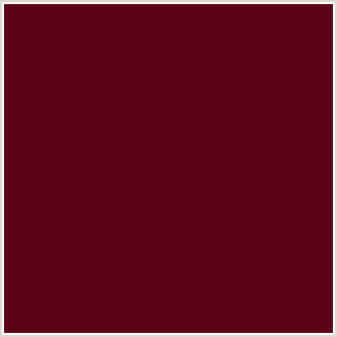 5C0315 Hex Color Image (BORDEAUX, RED)