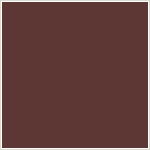 5C3733 Hex Color Image (CONGO BROWN, RED)