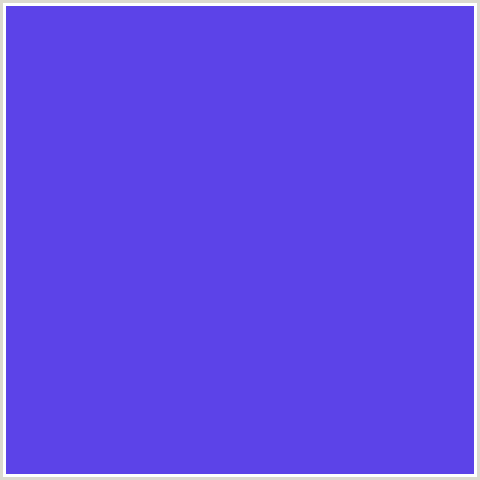 5C43E8 Hex Color Image (BLUE, ROYAL BLUE)