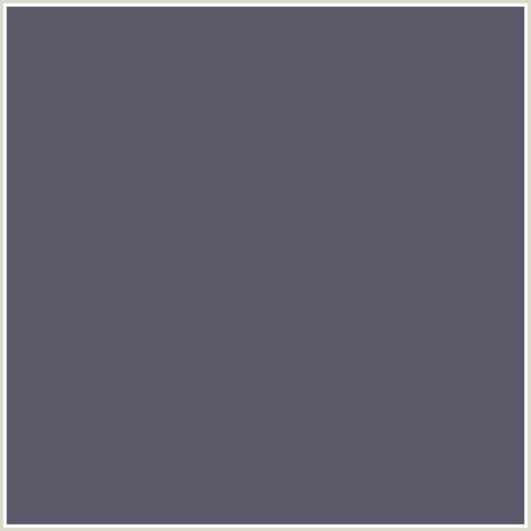 5C5869 Hex Color Image (BLUE VIOLET, SCARPA FLOW)