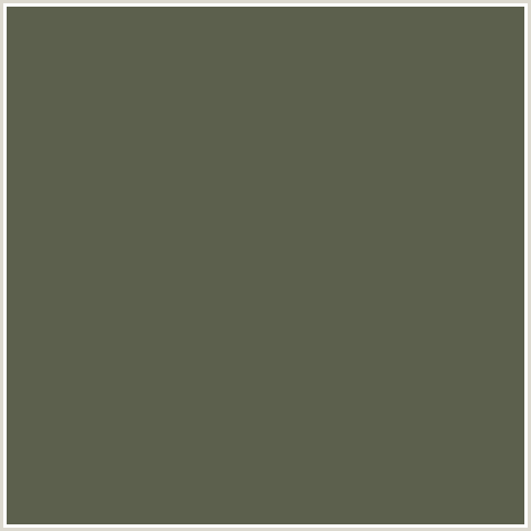 5C604D Hex Color Image (GREEN YELLOW, SIAM)