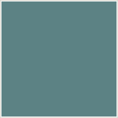 5C8284 Hex Color Image (CUTTY SARK, LIGHT BLUE)