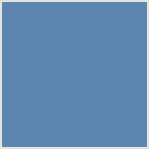 5C85B0 Hex Color Image (BLUE, HIPPIE BLUE)
