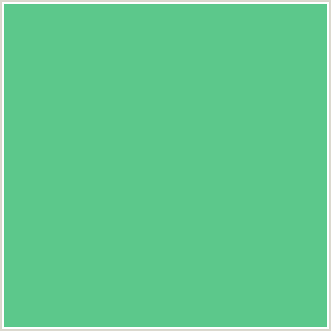 5CC88B Hex Color Image (EMERALD, GREEN BLUE)
