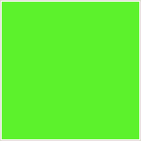 5CF22C Hex Color Image (BRIGHT GREEN, GREEN)